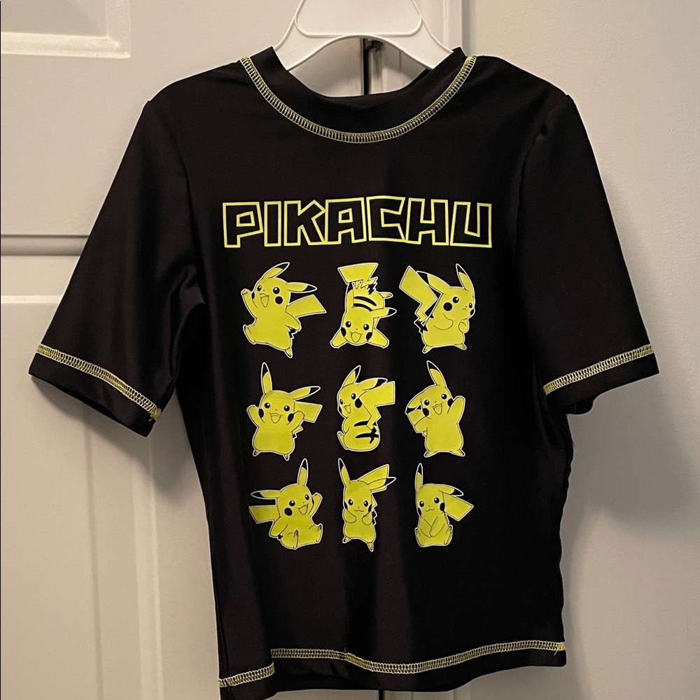 Pikachu Black and Yellow Kids Shirt